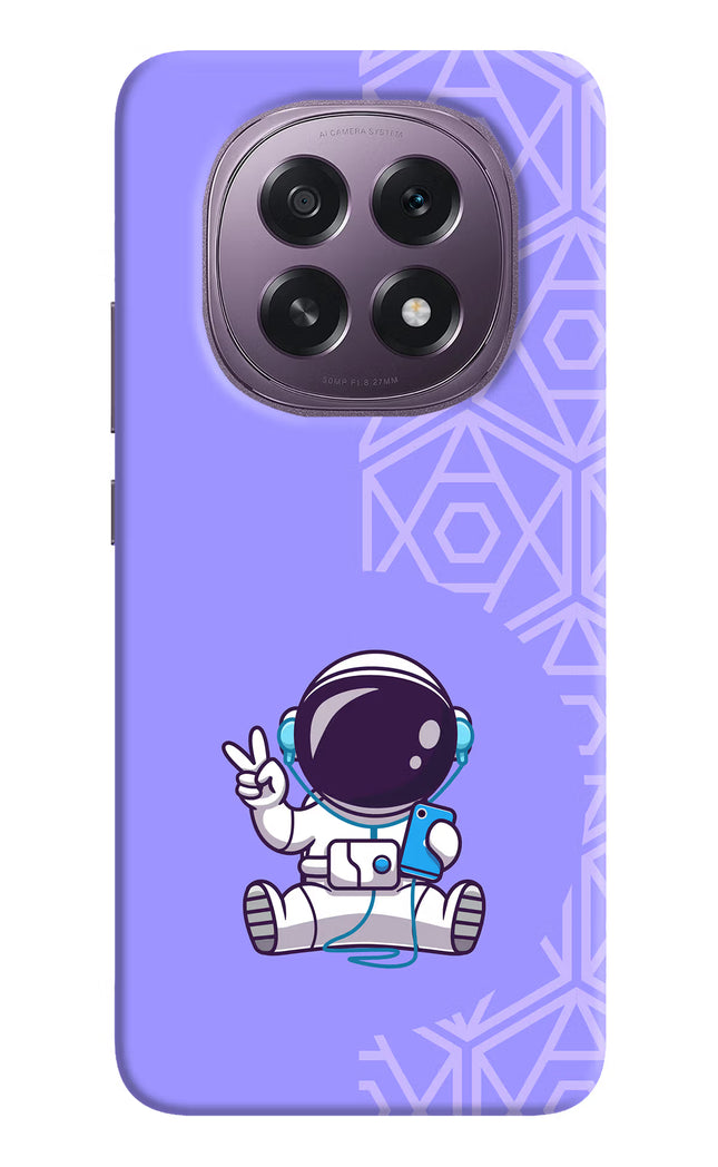 Cute Astronaut Chilling Oppo F29 5G Hard Case Back Cover by Casekaro