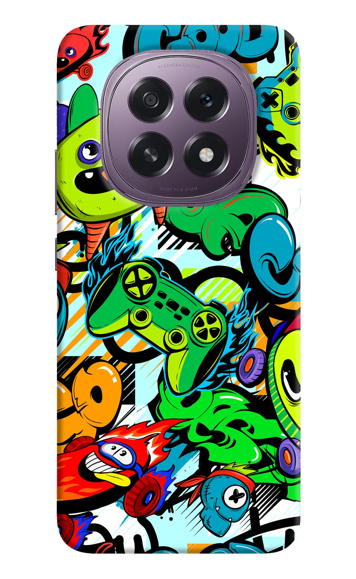 Game Doodle Oppo F29 5G Hard Case Back Cover by Casekaro