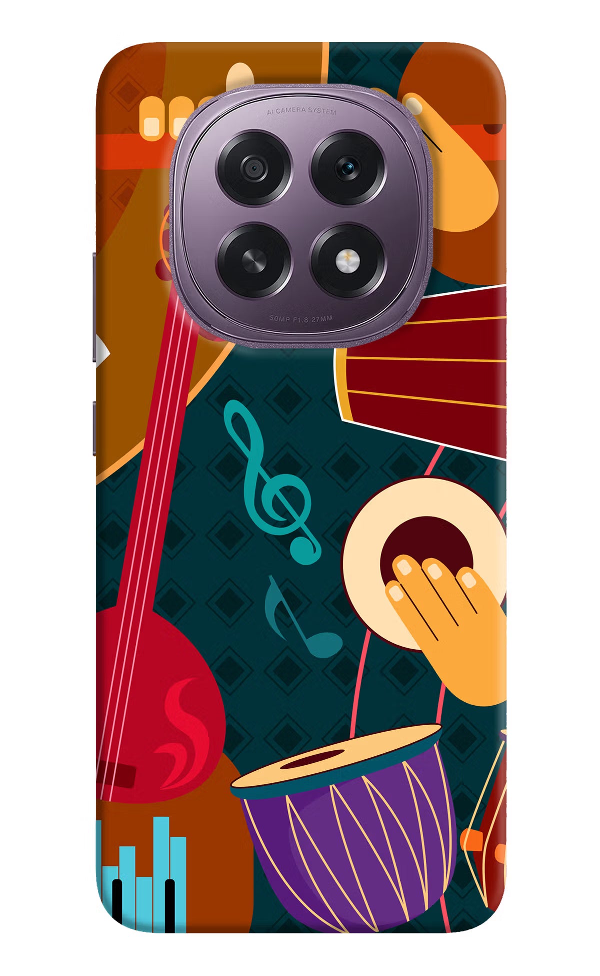 Music Instrument Oppo F29 5G Hard Case Back Cover by Casekaro