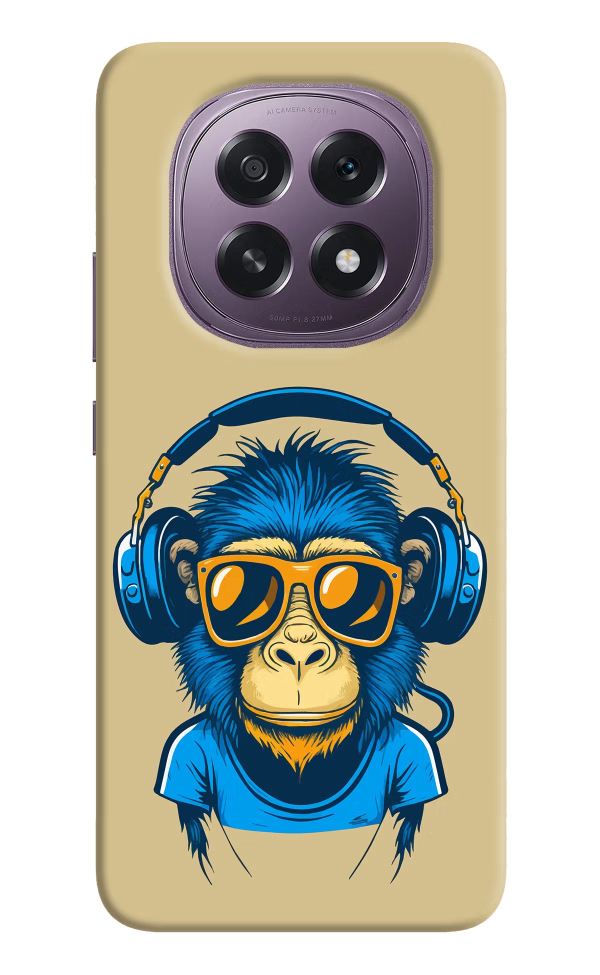Monkey Headphone Oppo F29 5G Hard Case Back Cover by Casekaro