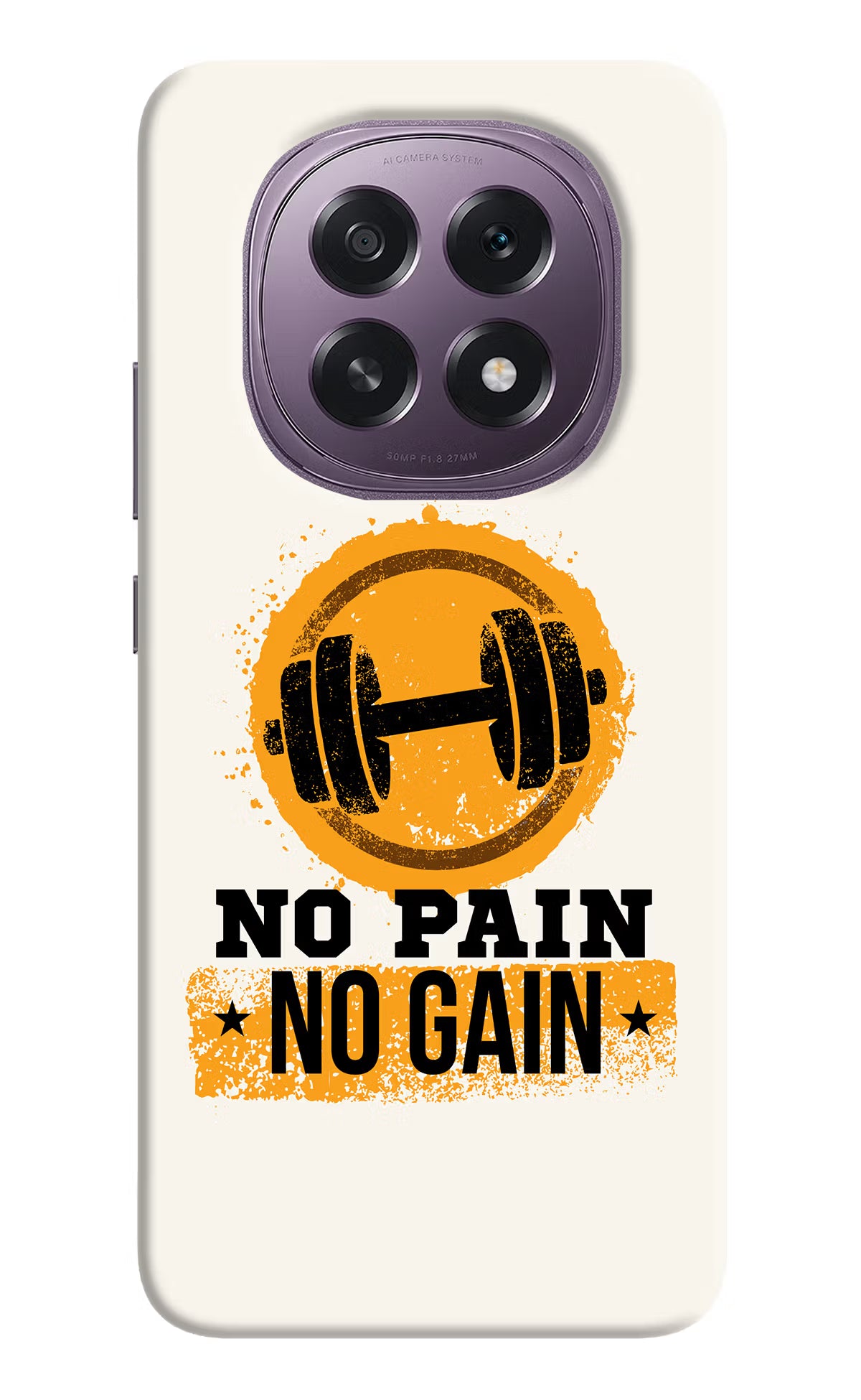 No Pain No Gain Oppo F29 5G Hard Case Back Cover by Casekaro