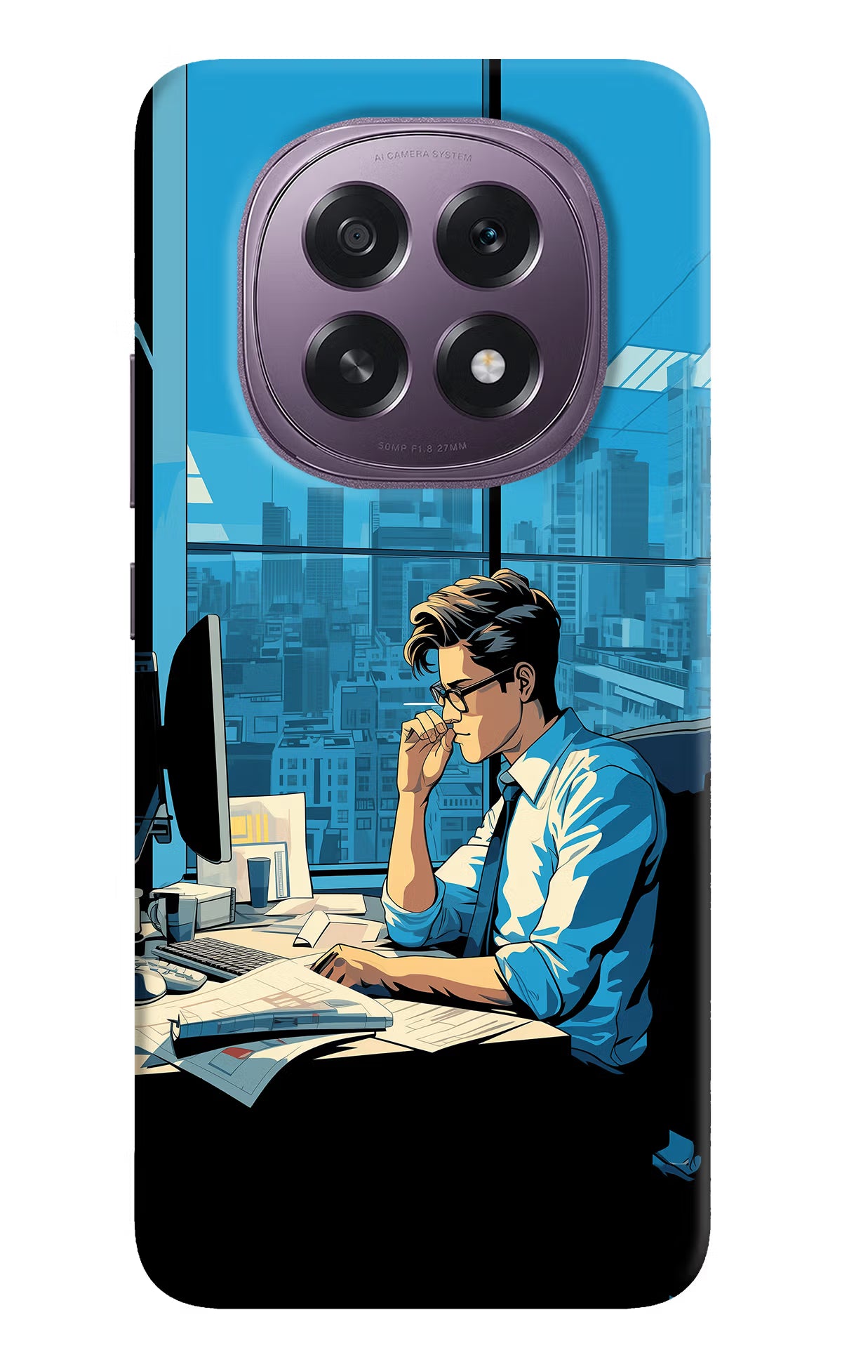 Focused Hustler (AI Generated) Oppo F29 5G Hard Case Back Cover by Casekaro