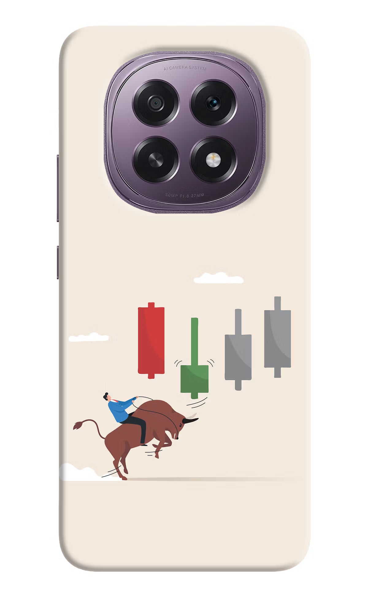 Bull Trading Momentum Oppo F29 5G Hard Case Back Cover by Casekaro