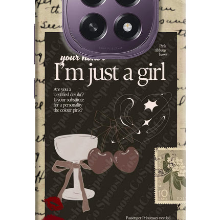 I am just a girl Oppo F29 5G Hard Case Back Cover by Casekaro