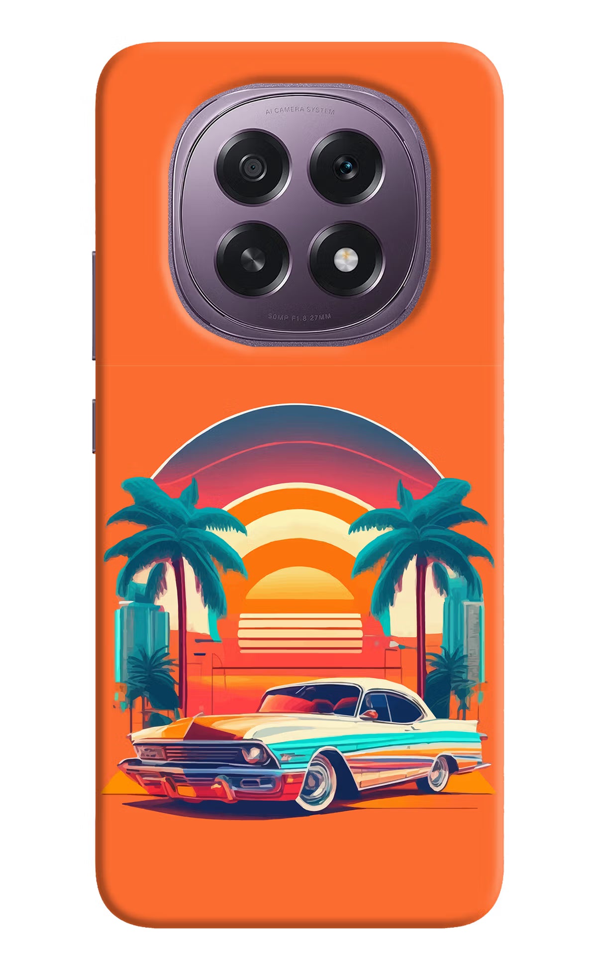 Palm Drive 80s Oppo F29 5G Hard Case Back Cover by Casekaro