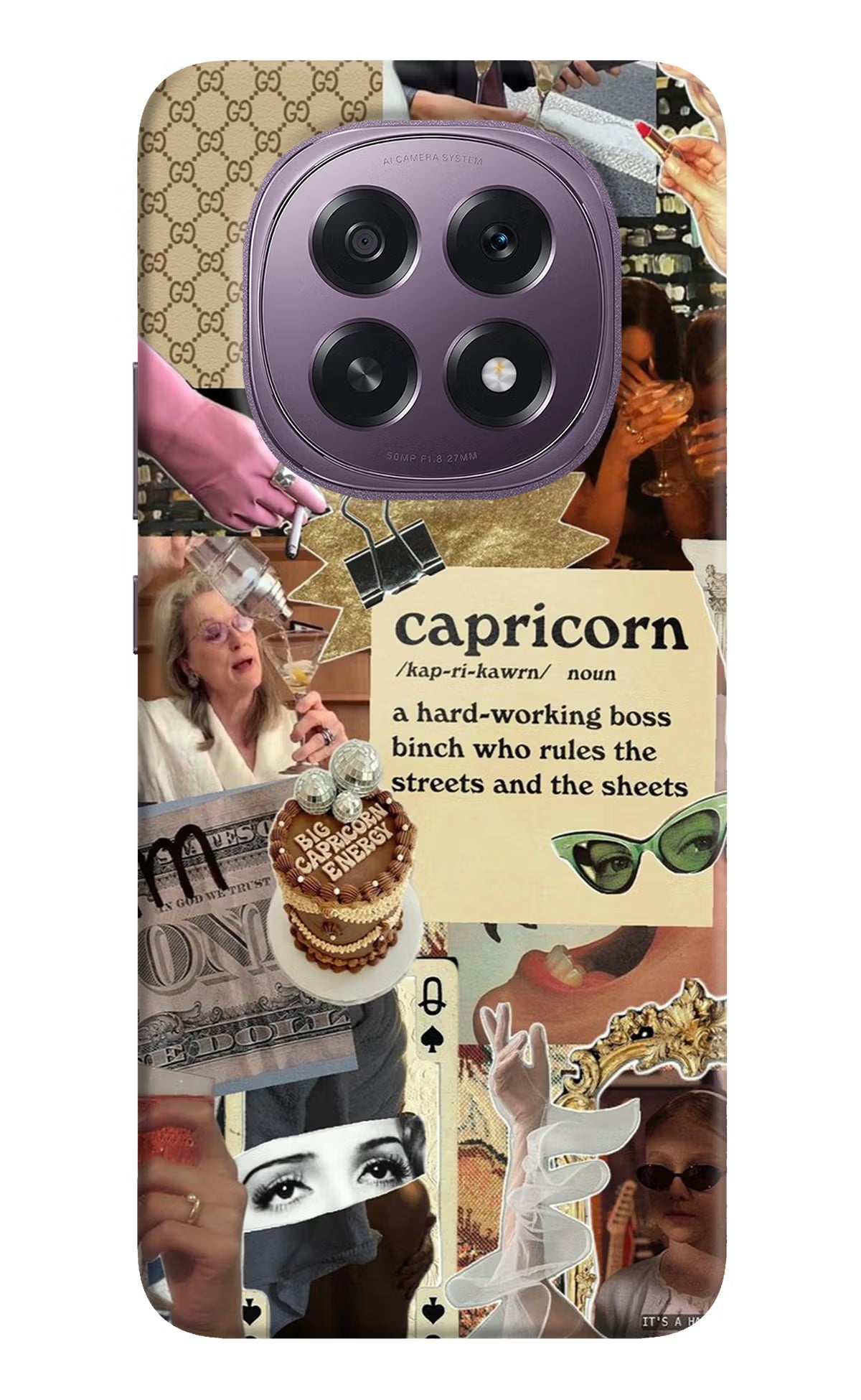 Capricorn Zodiac Oppo F29 5G Hard Case Back Cover by Casekaro