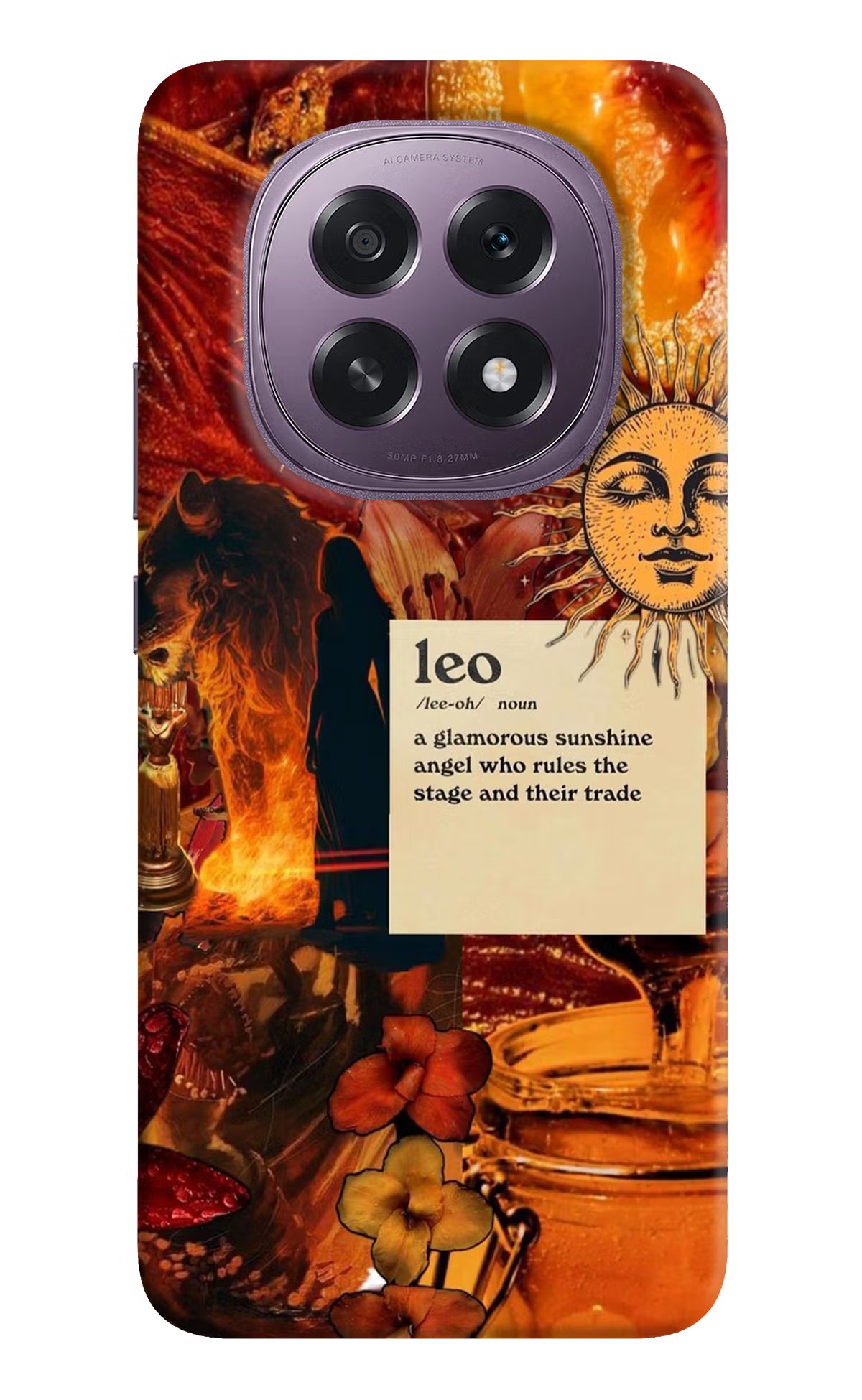 Leo Zodiac Oppo F29 5G Hard Case Back Cover by Casekaro