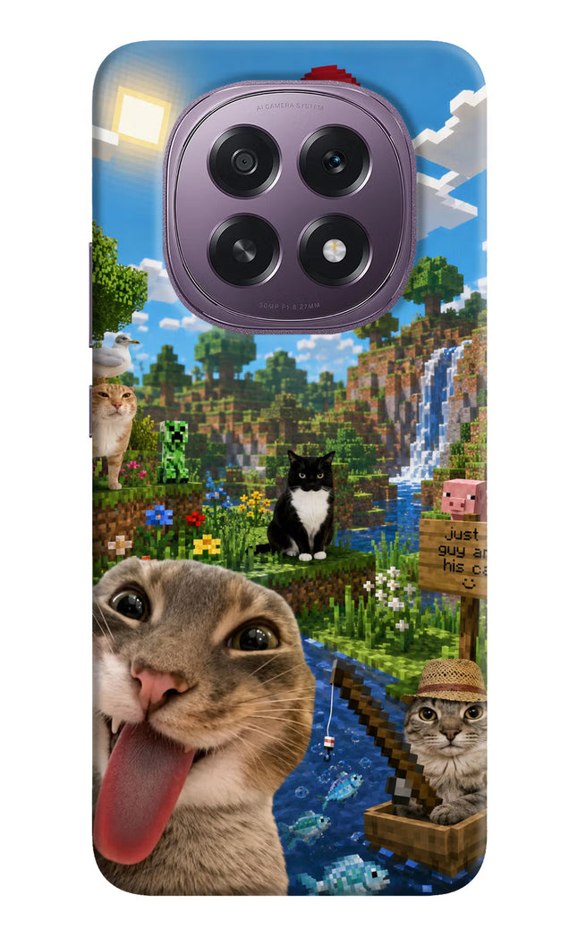 Minecraft Cat Chaos Oppo F29 5G Hard Case Back Cover by Casekaro