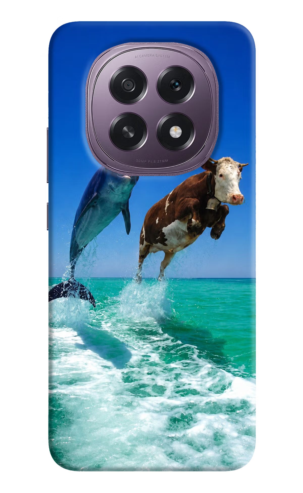 Dolphin vs Cow Oppo F29 5G Back Cover