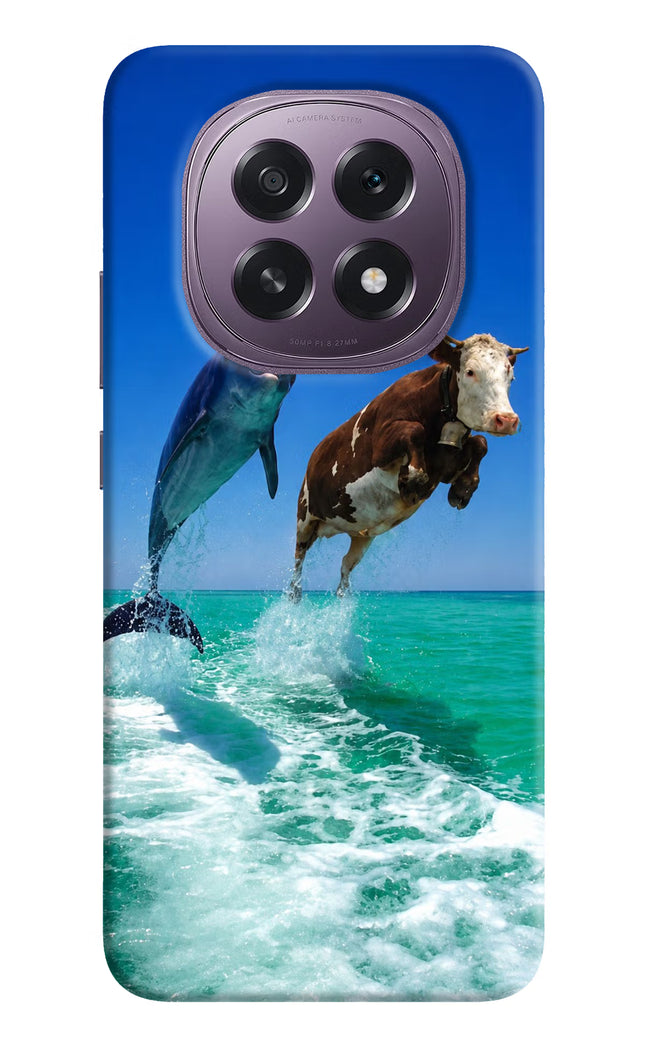 Dolphin vs Cow Oppo F29 5G Hard Case Back Cover by Casekaro