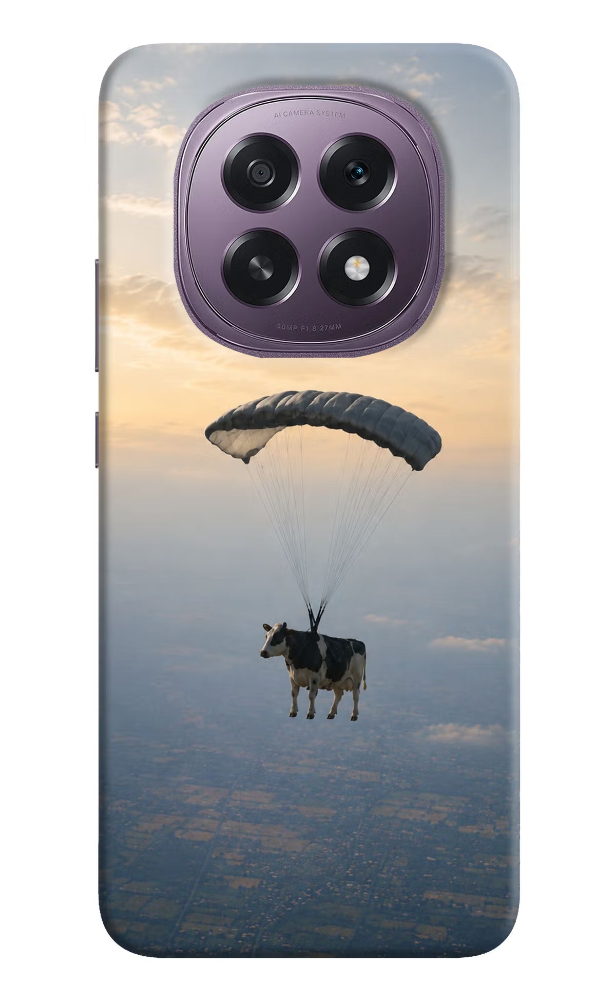 Skydiving Cow Oppo F29 5G Back Cover