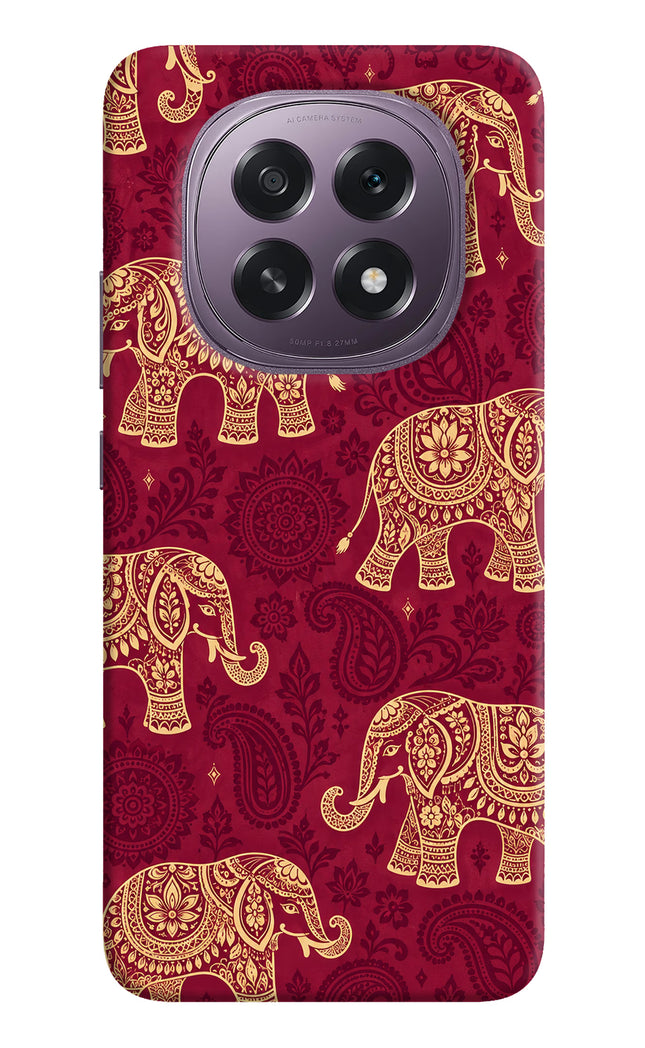 Maroon Elephant Oppo F29 5G Hard Case Back Cover by Casekaro