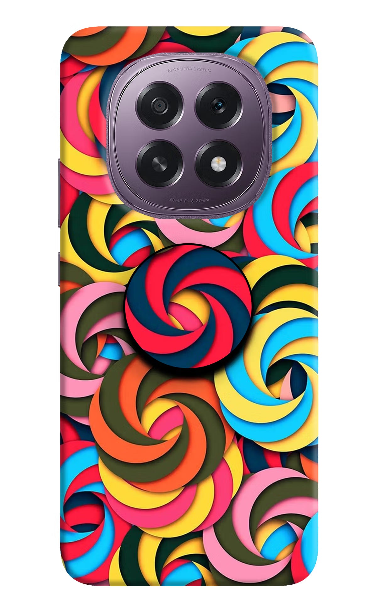 Spiral Pattern Oppo F29 5G Pop Case by Casekaro
