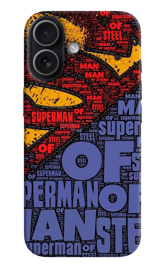 Superman iPhone 17 Hard Case Back Cover by Casekaro