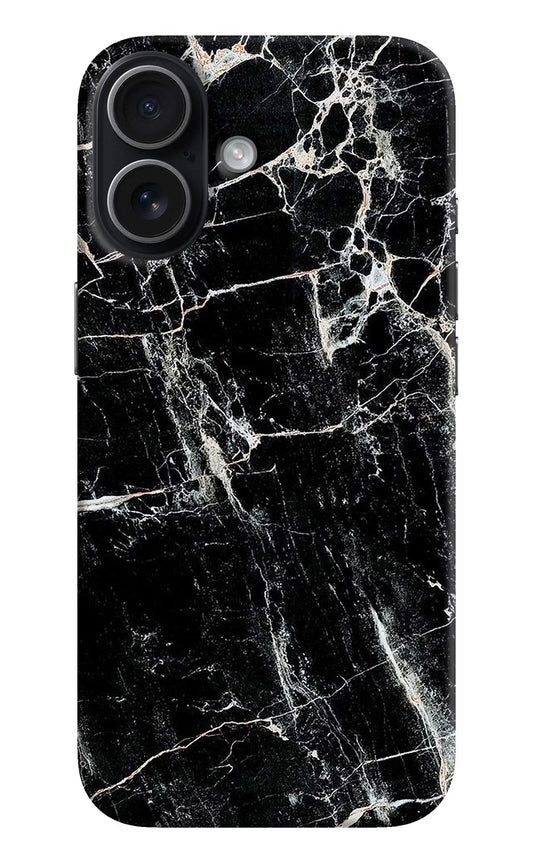 Black Marble Texture iPhone 17 Hard Case Back Cover by Casekaro