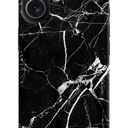 Black Marble Pattern iPhone 17 Hard Case Back Cover by Casekaro