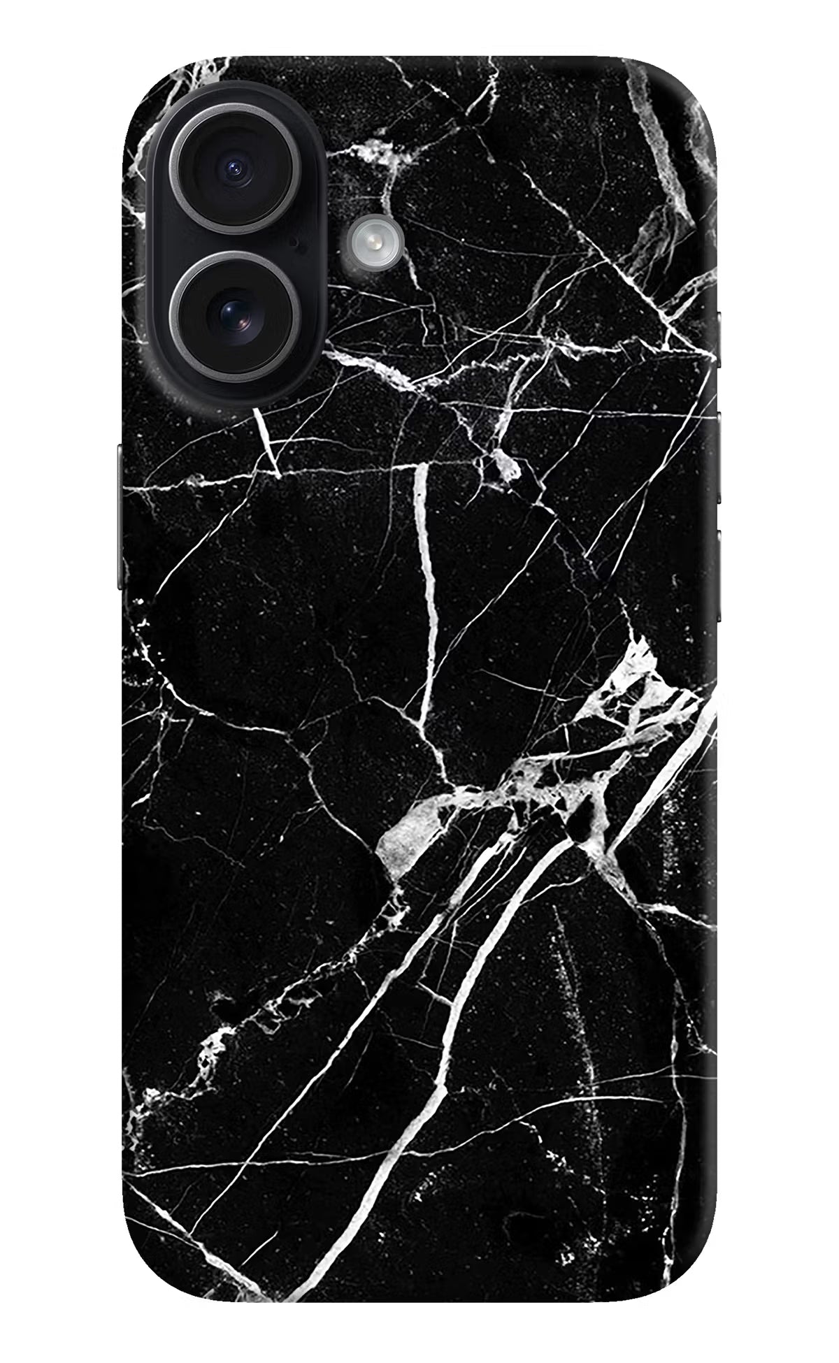 Black Marble Pattern iPhone 17 Hard Case Back Cover by Casekaro