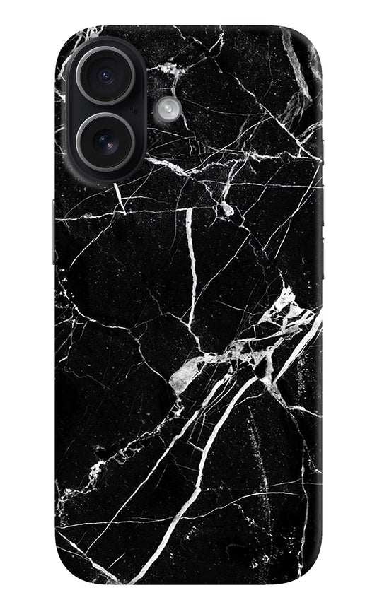 Black Marble Pattern iPhone 17 Hard Case Back Cover by Casekaro