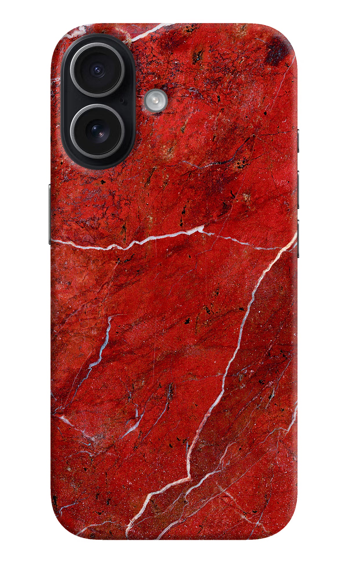 Red Marble Design iPhone 17 Hard Case Back Cover by Casekaro