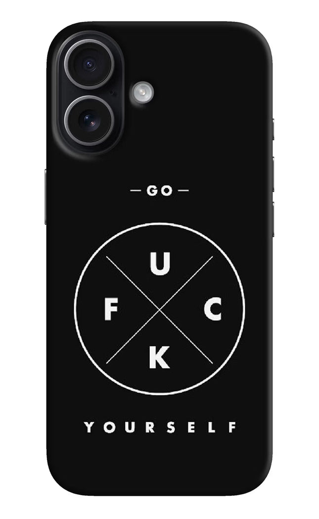 Go Fuck Yourself iPhone 17 Hard Case Back Cover by Casekaro