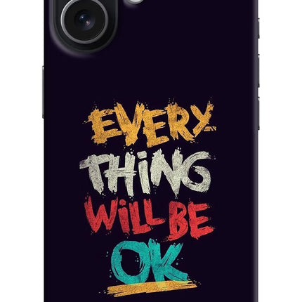 Everything Will Be Ok iPhone 17 Hard Case Back Cover by Casekaro