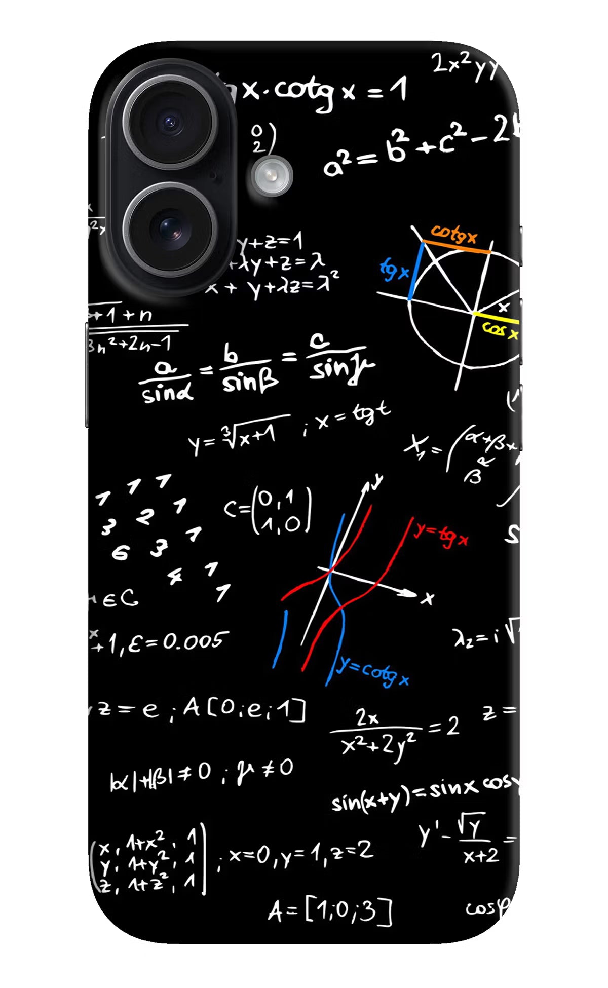 Mathematics Formula iPhone 17 Hard Case Back Cover by Casekaro