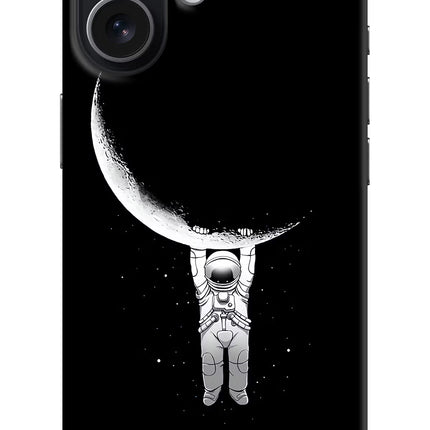 Moon Space iPhone 17 Hard Case Back Cover by Casekaro