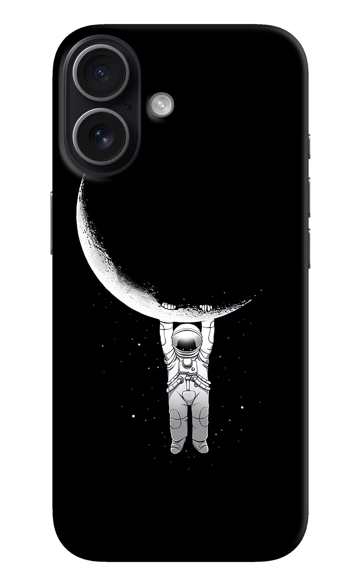 Moon Space iPhone 17 Hard Case Back Cover by Casekaro