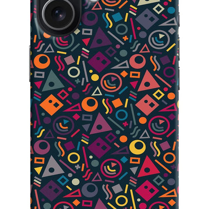 Geometric Abstract iPhone 17 Hard Case Back Cover by Casekaro