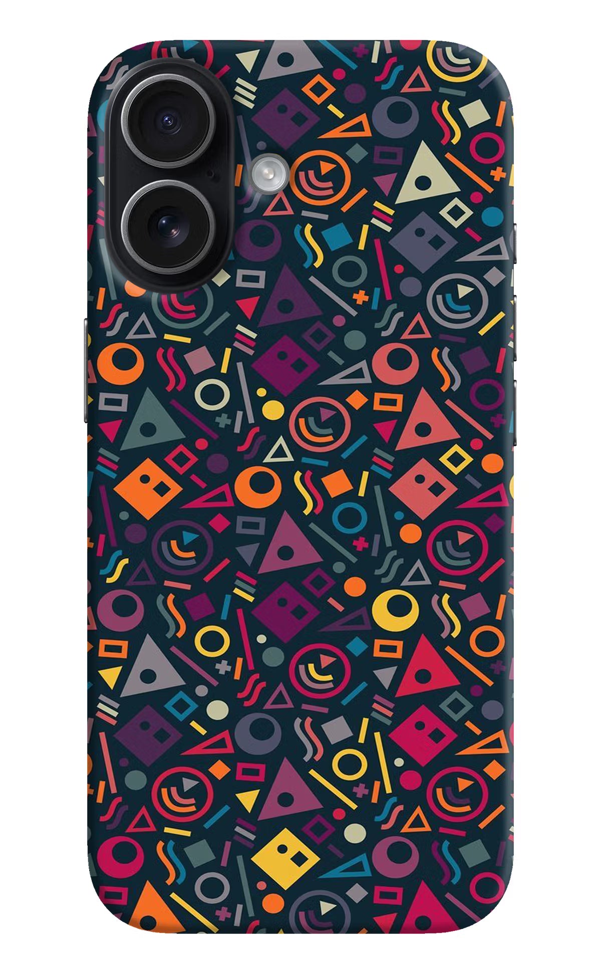 Geometric Abstract iPhone 17 Hard Case Back Cover by Casekaro