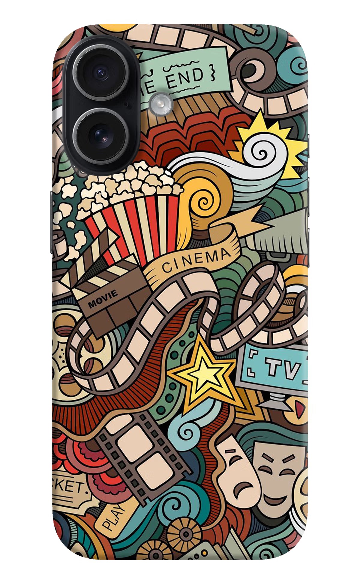 Cinema Abstract iPhone 17 Hard Case Back Cover by Casekaro