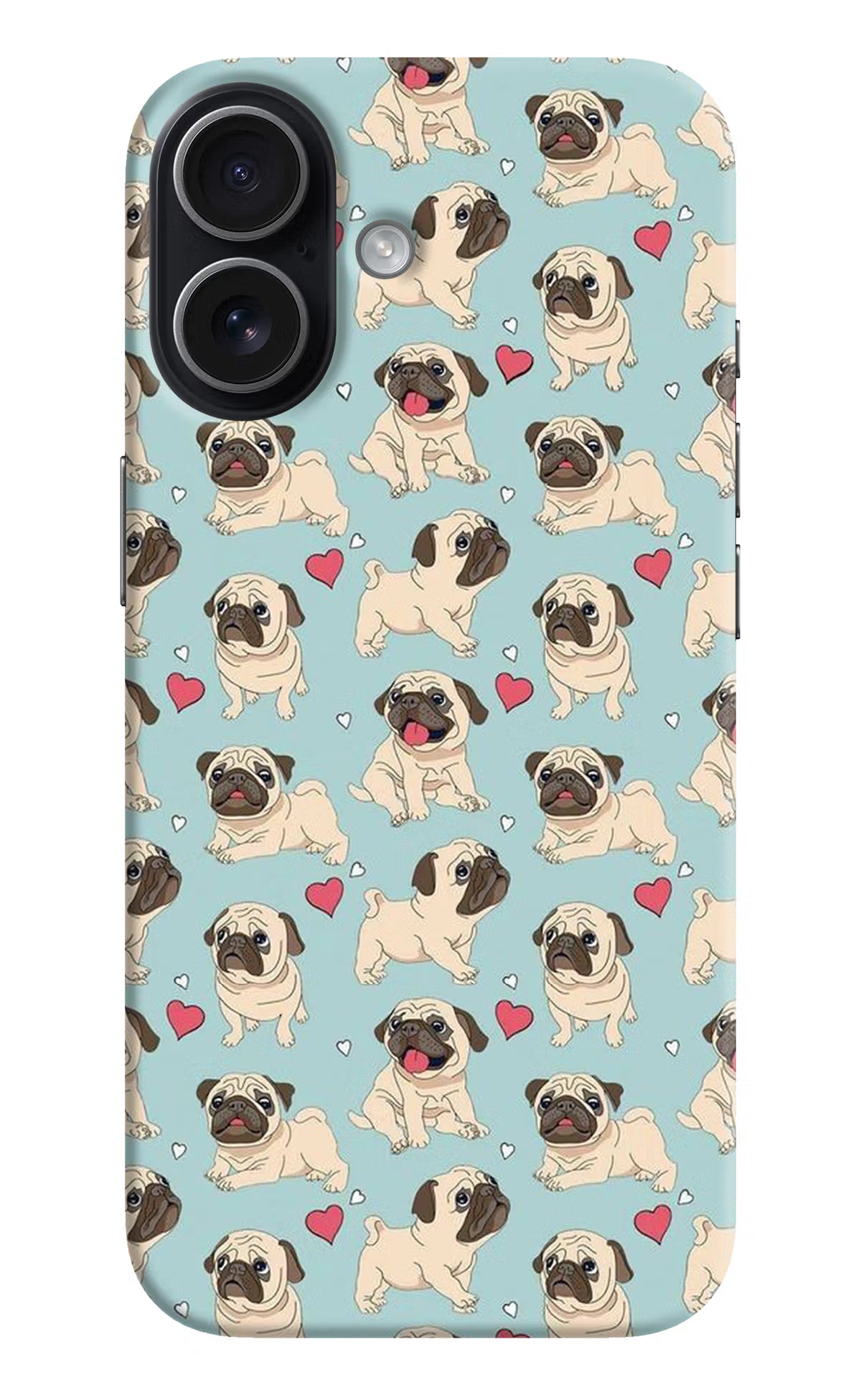 Pug Dog iPhone 17 Hard Case Back Cover by Casekaro