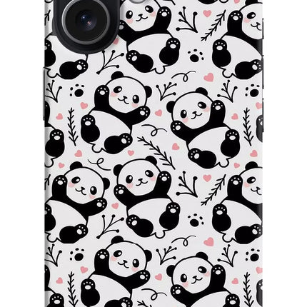 Cute Panda iPhone 17 Hard Case Back Cover by Casekaro