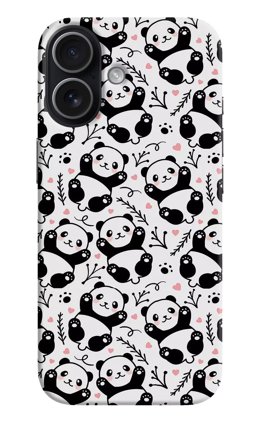 Cute Panda iPhone 17 Back Cover, Hard case