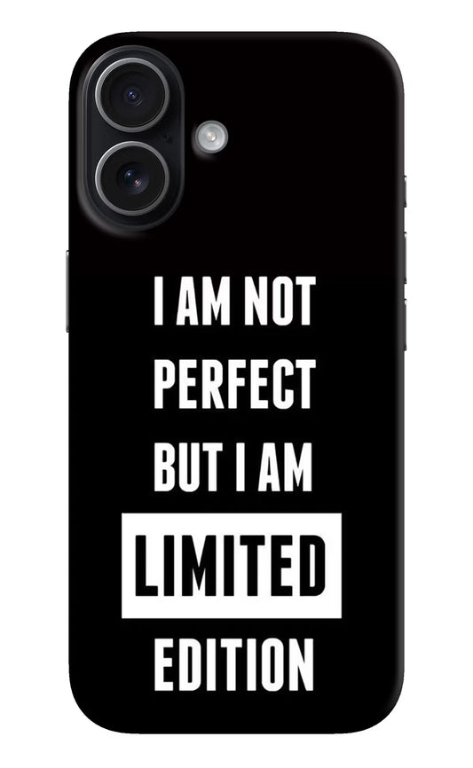 I Am Not Perfect But I Am Limited Edition iPhone 17 Hard Case Back Cover by Casekaro