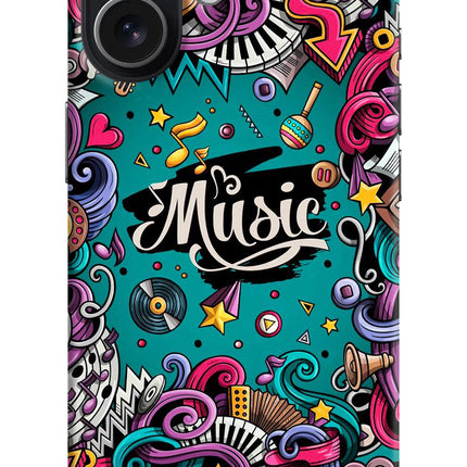 Music Graffiti iPhone 17 Hard Case Back Cover by Casekaro