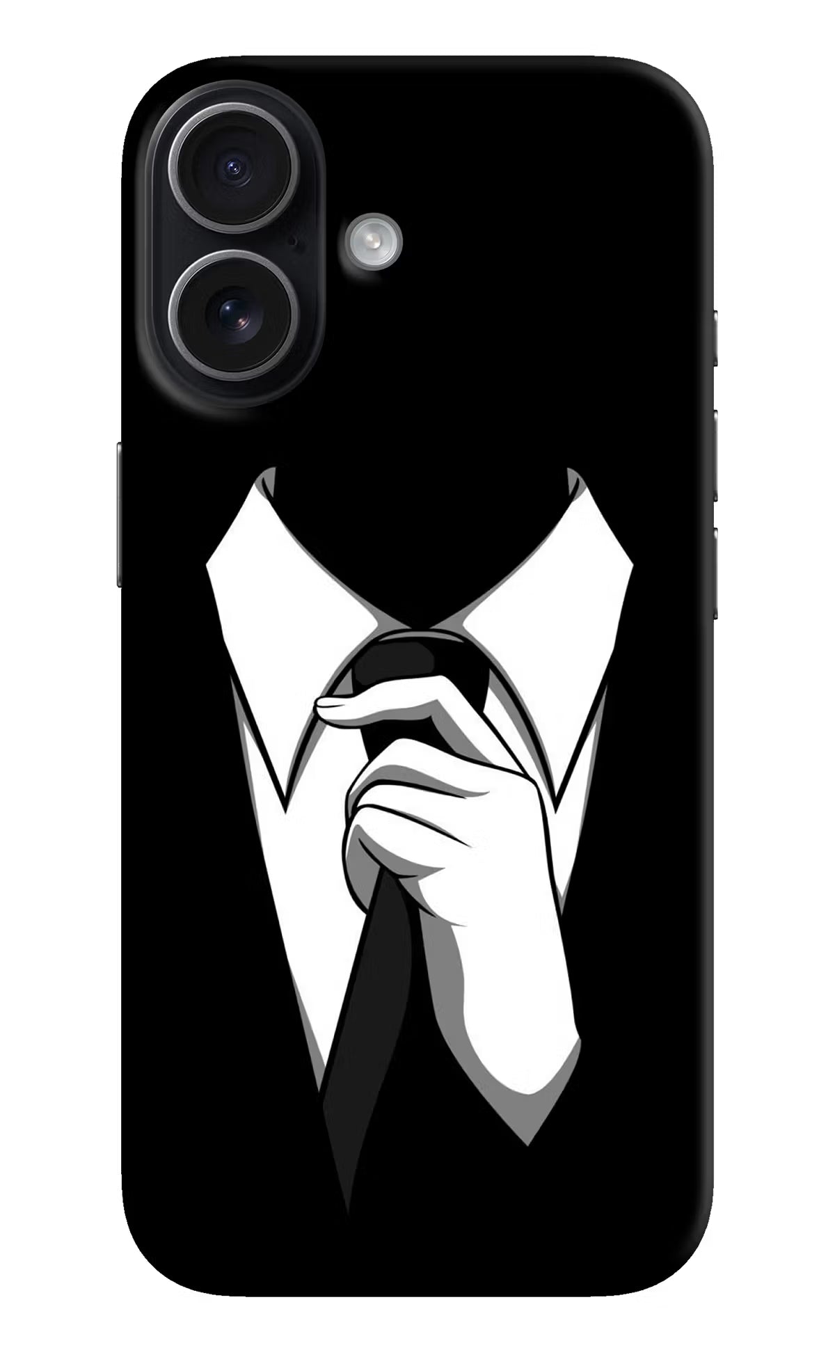 Black Tie iPhone 17 Hard Case Back Cover by Casekaro