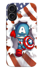 Captain America iPhone 17 Hard Case Back Cover by Casekaro