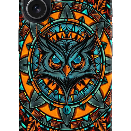 Angry Owl Art iPhone 17 Hard Case Back Cover by Casekaro