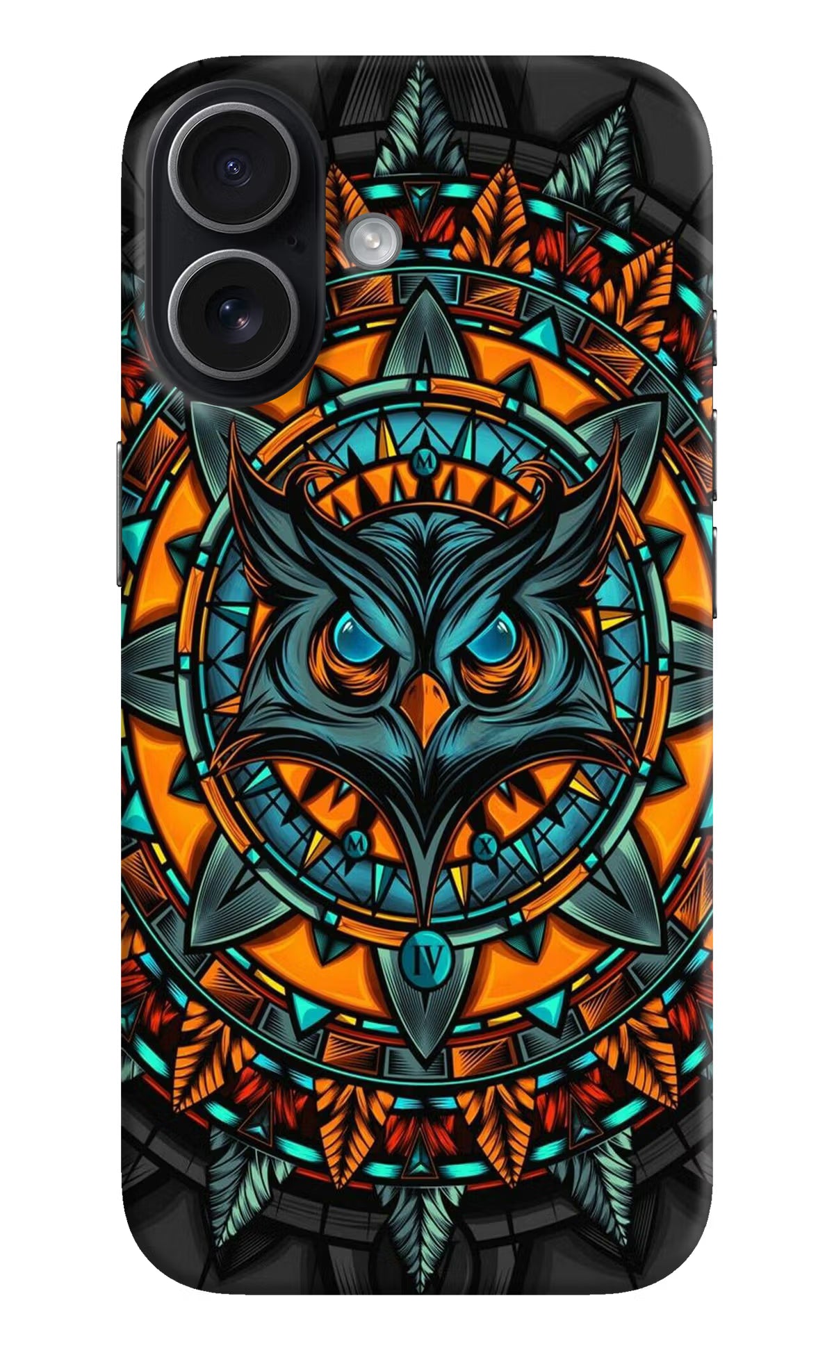 Angry Owl Art iPhone 17 Hard Case Back Cover by Casekaro