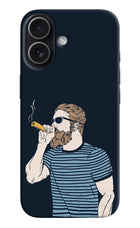 Smoking iPhone 17 Hard Case Back Cover by Casekaro