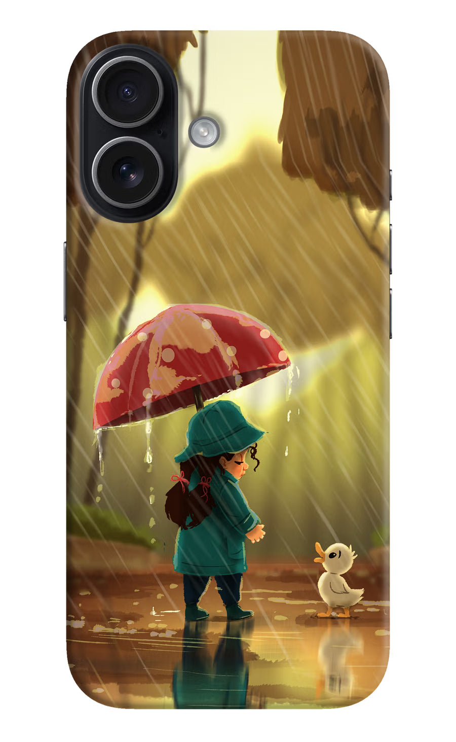 Rainy Day iPhone 17 Back Cover, Hard case