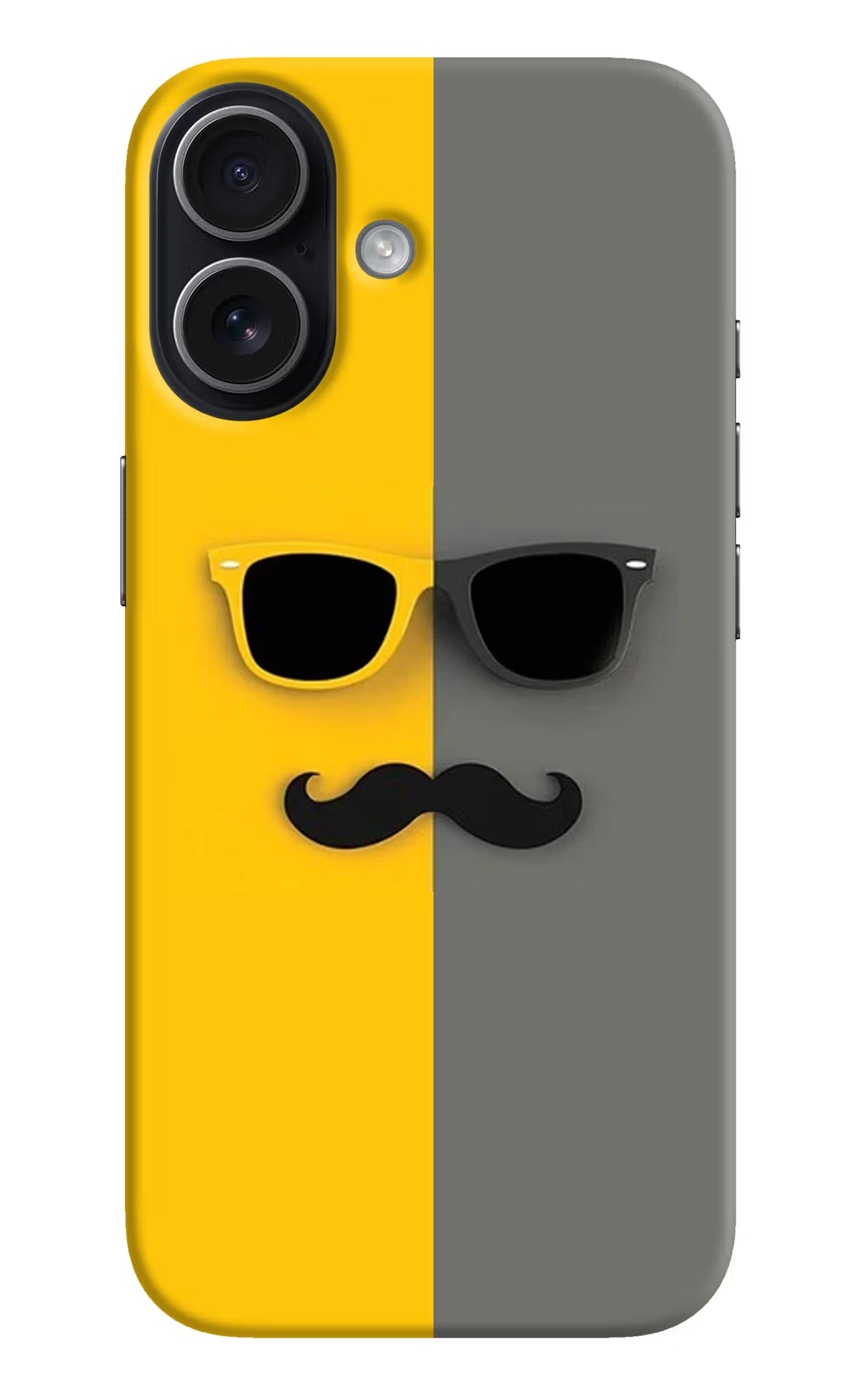 Sunglasses with Mustache iPhone 17 Hard Case Back Cover by Casekaro