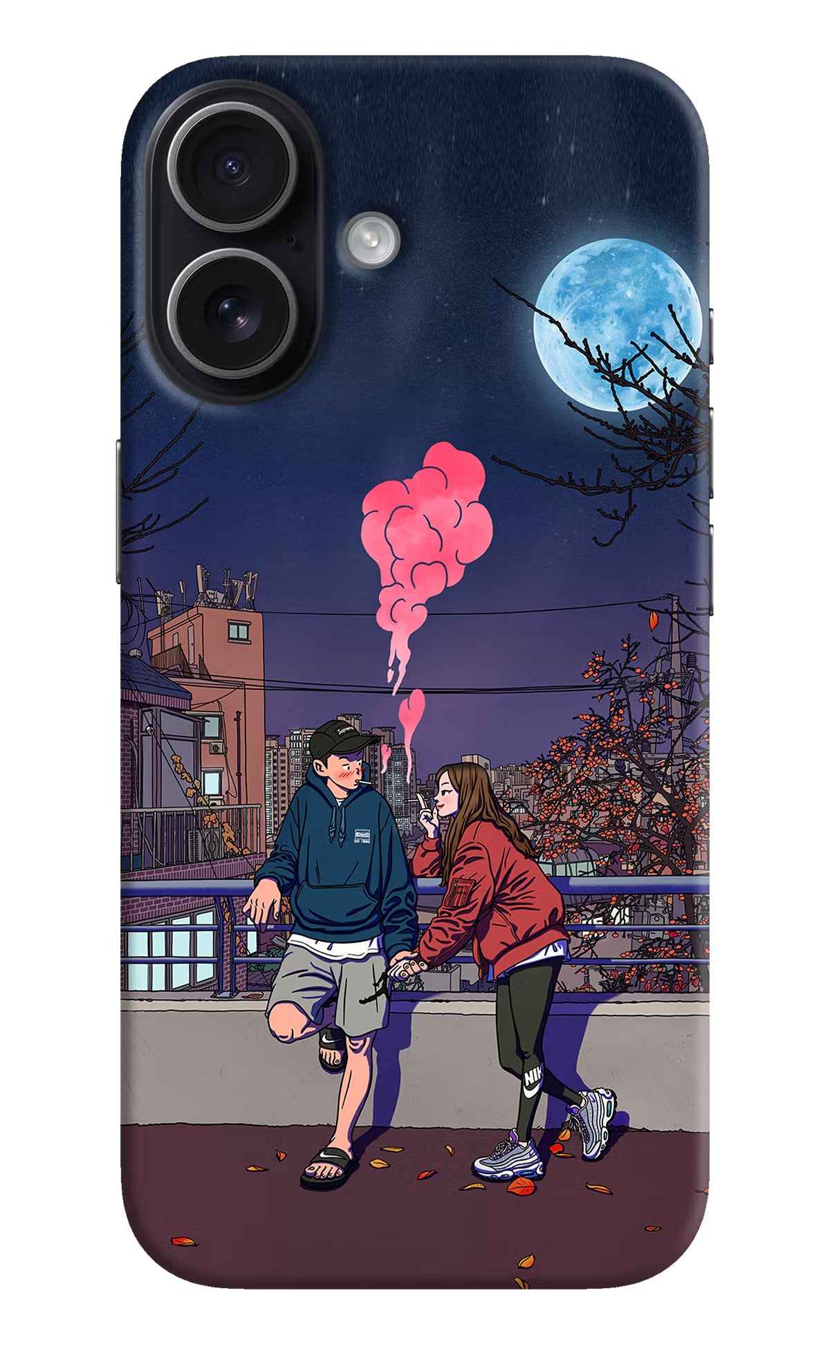Chilling Couple iPhone 17 Hard Case Back Cover by Casekaro