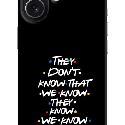 FRIENDS Dialogue iPhone 17 Hard Case Back Cover by Casekaro
