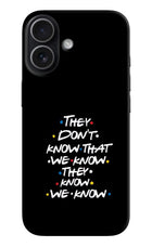 FRIENDS Dialogue iPhone 17 Hard Case Back Cover by Casekaro