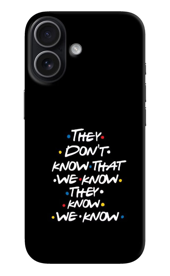FRIENDS Dialogue iPhone 17 Hard Case Back Cover by Casekaro