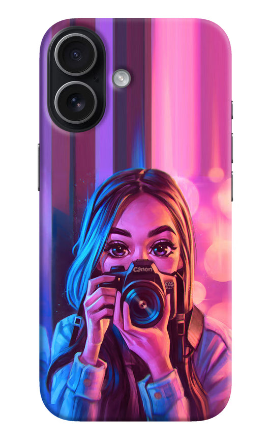 Girl Photographer iPhone 17 Hard Case Back Cover by Casekaro