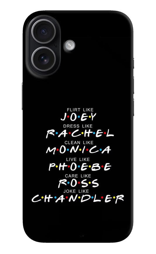 FRIENDS Character iPhone 17 Hard Case Back Cover by Casekaro