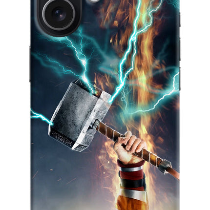 Thor Hammer Mjolnir iPhone 17 Hard Case Back Cover by Casekaro